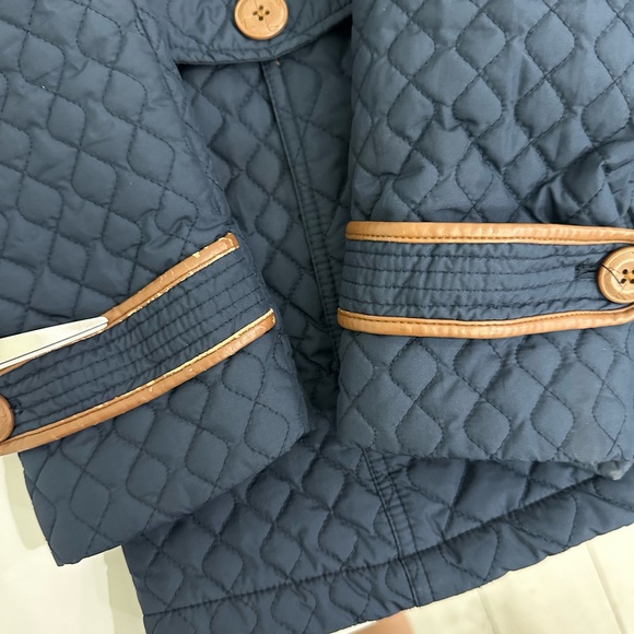 Land’s’ End Quilted Primaloft Parka in Blue Size Small - Picture 14 of 16